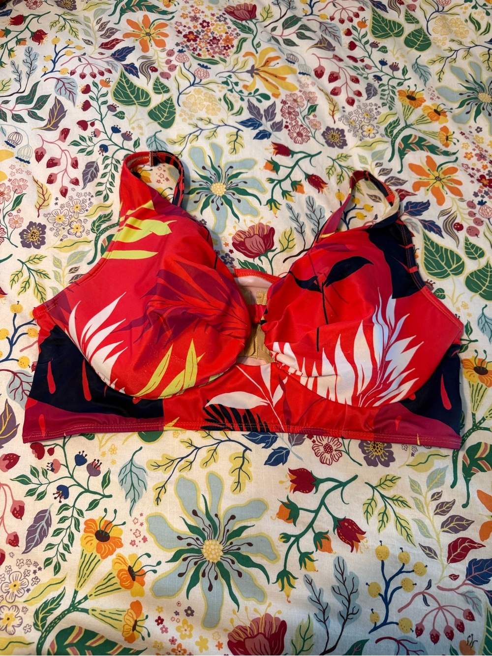 Floral Underwire Swim Top